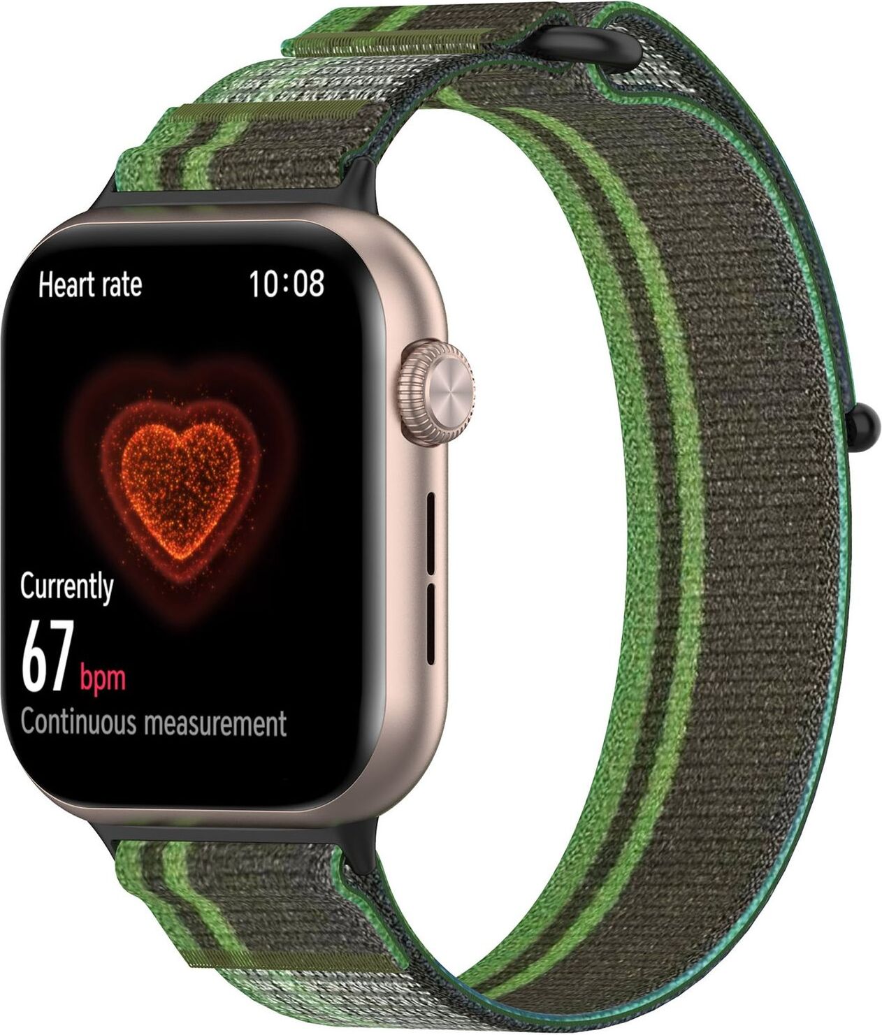 Pre Honor Watch 5 Nylonová elastická pracka so suchým zipsom Náhradný remienok Dark Green