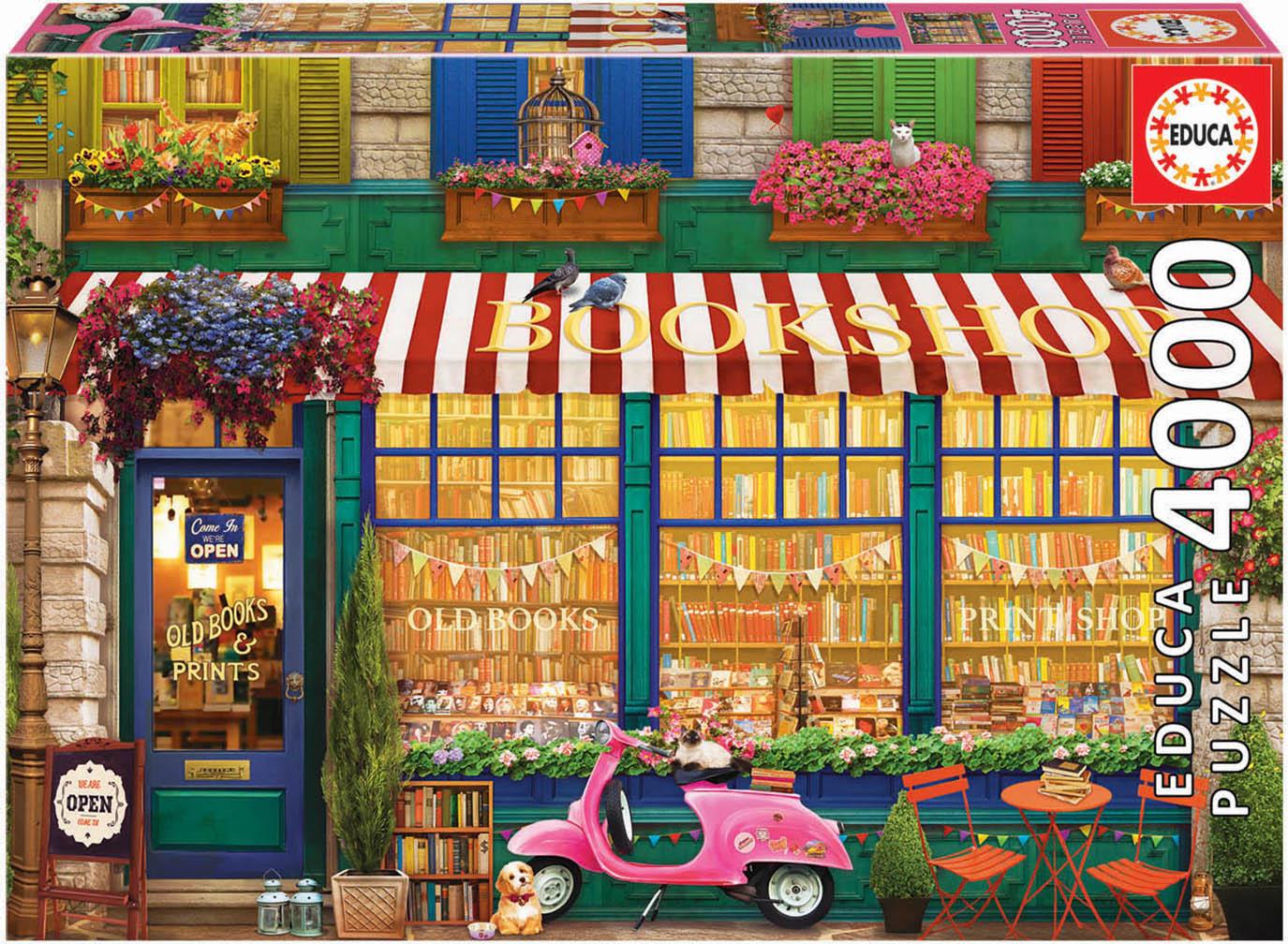 Educa Puzzle - Vintage bookshop 4000 Teile 18582