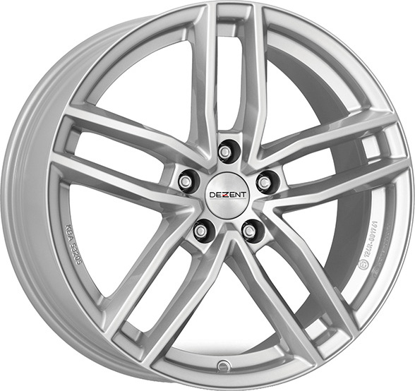 18 Zoll Alufelge DEZENT tr silver 18"x8" 5x108 PCD ET42 70.1mm Felge Silber TTRGHSA42
