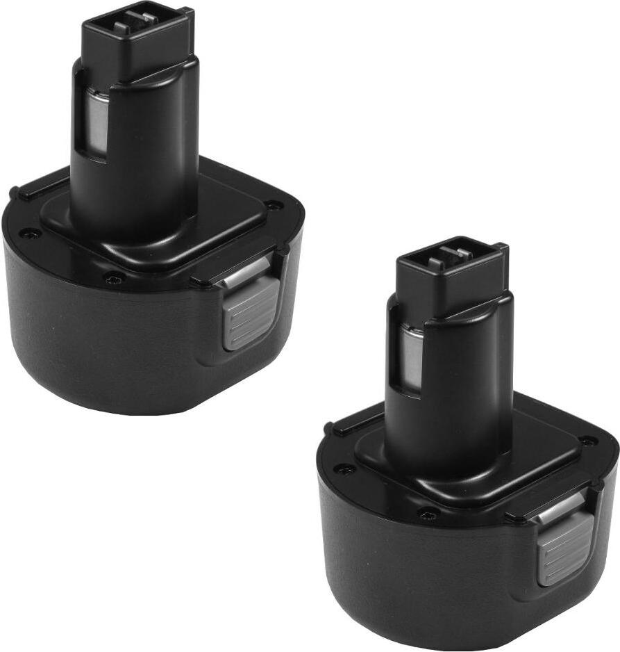 2x Trade-Shop Ni-MH Akku 9,6V 2000mAh für Black&Decker CD-231K D-9600K CD-9600K2 FS-96 FSL-96 149353474