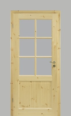 Pertura Landhaustür Fengur Kiefer 73,5x198,5 cm Links 02/SP6 (ohne Glas) 200127