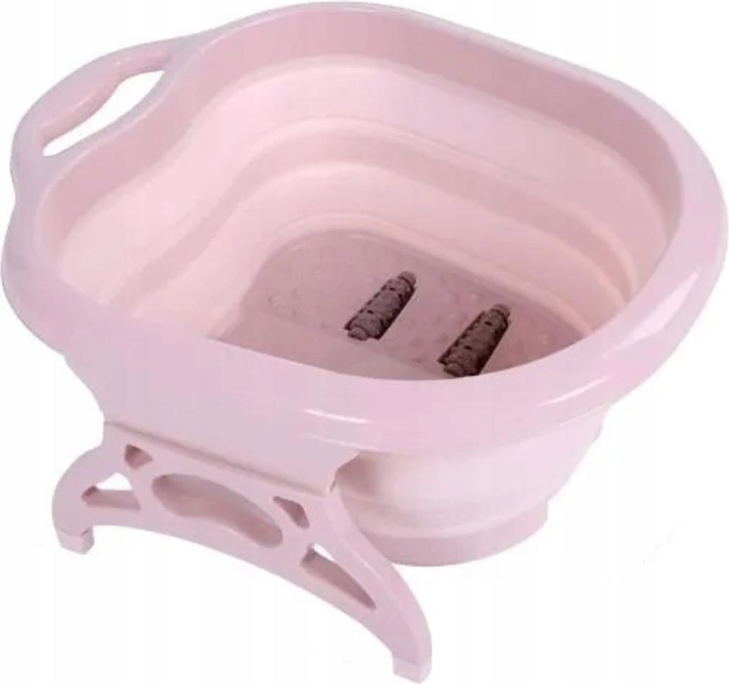 HS Faltbarer Fußmassage SPA Eimer mit Rollen Hydro Massage tragbar