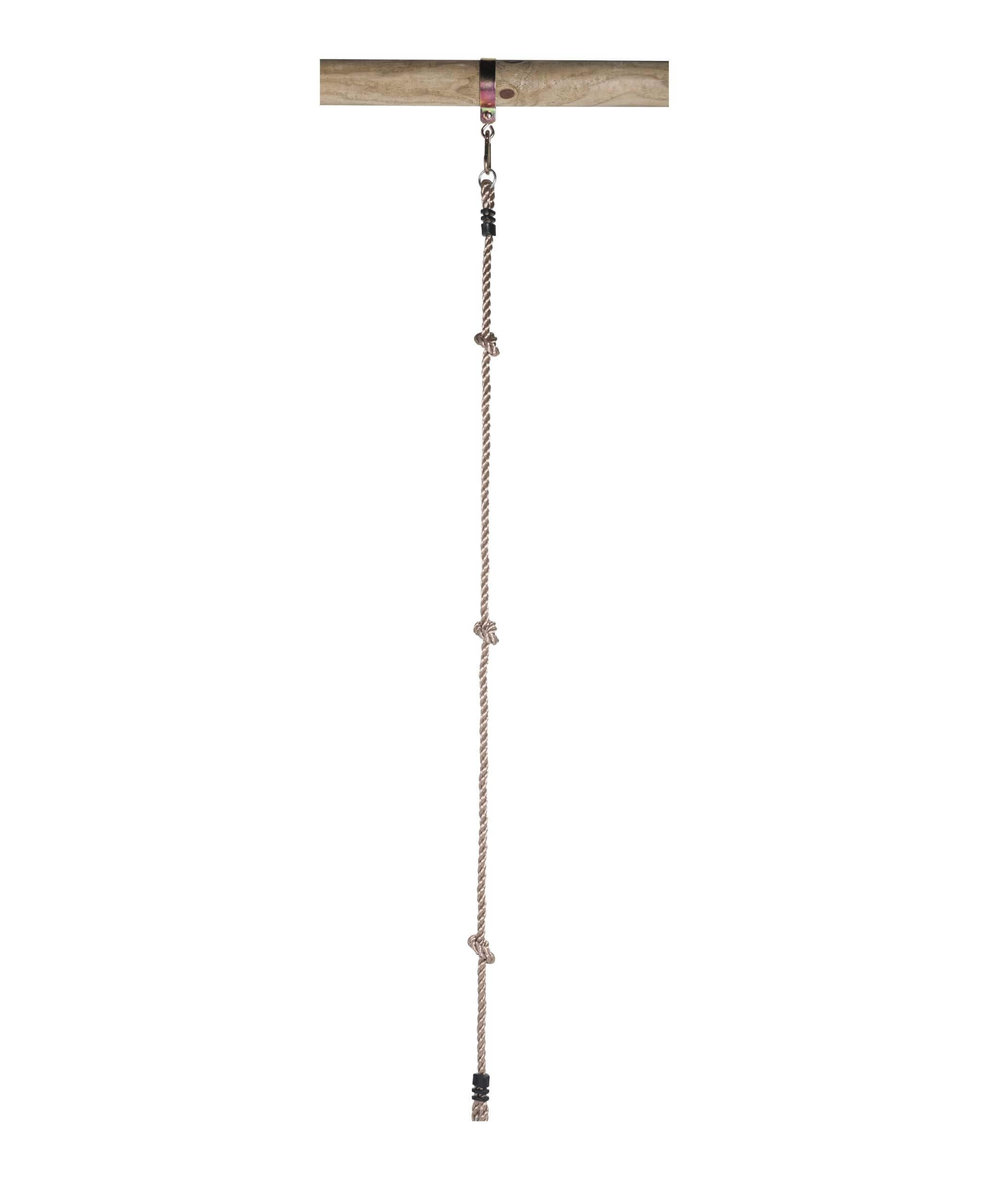 Swing King kletterseil mit 3 Knöpfen und 1 Ring 180 cm hellbraun 372666