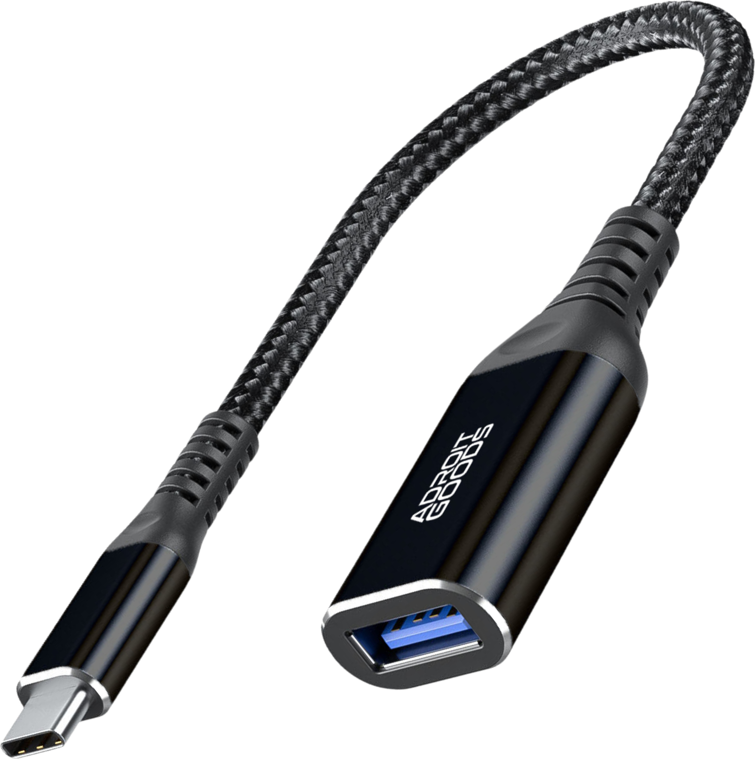 AdroitGoods USB-C zu USB-A Adapter OTG Konverter USB 3.0 - USB C zu USB A HUB - Konvertierung - Schwarz AG1018