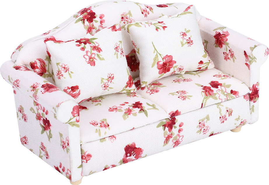 Cocosity Puppenhaussofa, Puppensofa, Mini-Sofa, Mini-Doppelsofa, Puppenhaus-Doppelsofa, Puppen-Doppelsofa