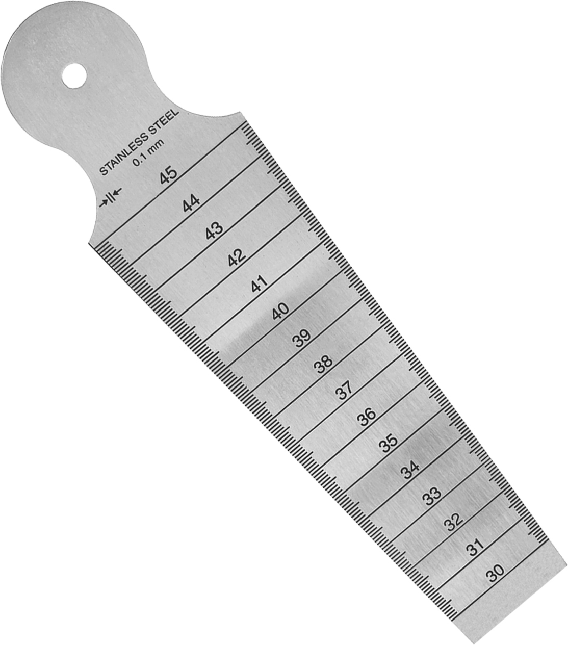 PAULIMOT Lochlehre metrisch / zoll, 30 - 45 mm 21719