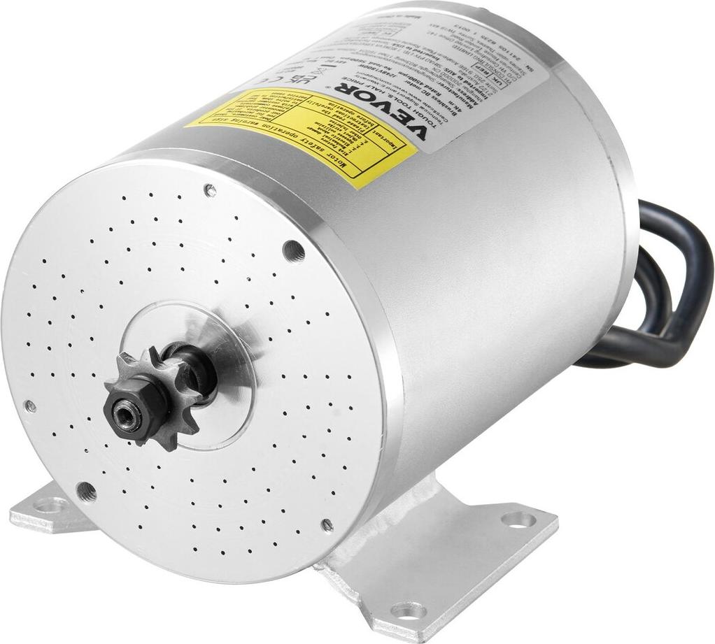 VEVOR 1800-W-Elektromotor-Kit mit bürstenlosem Gleichstrommotor, 48 V, 4500 U/min, mit Steuerung
