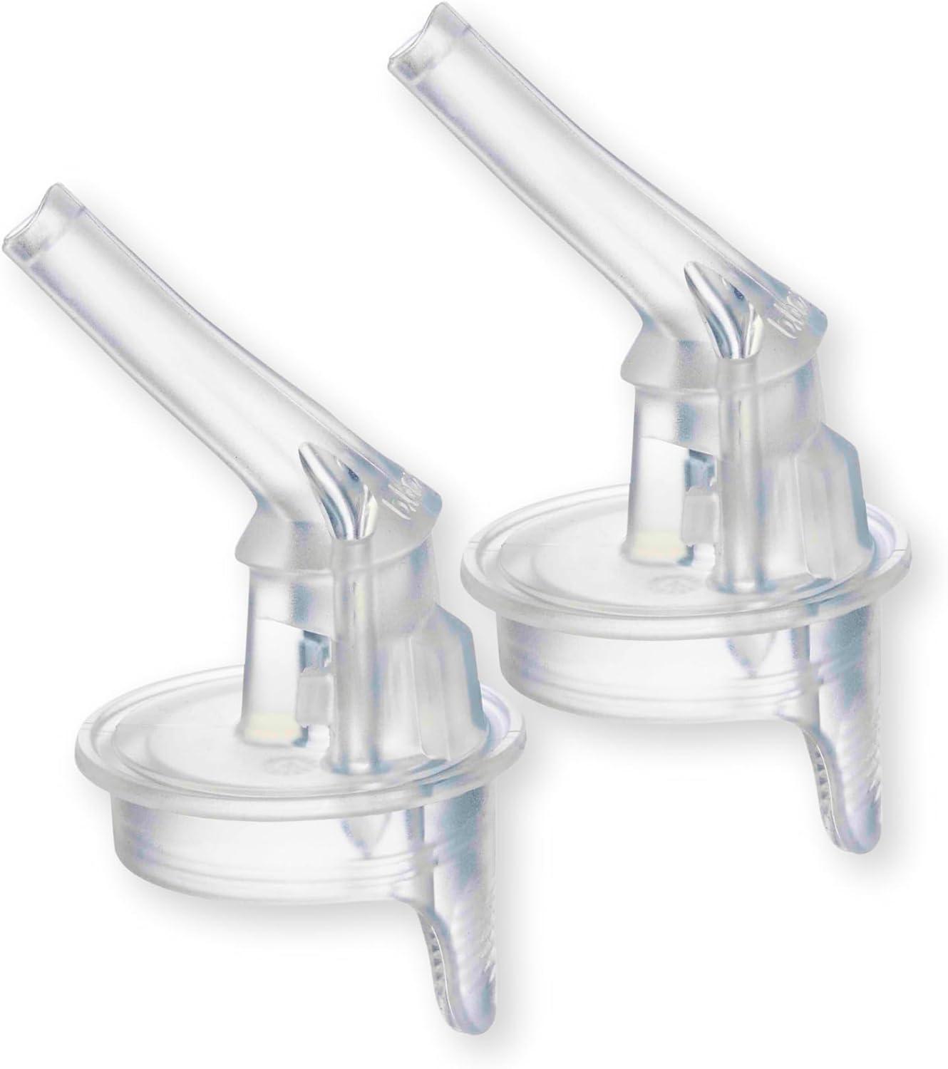 oCreon Silikonstrohhalme für Trinkflaschen mit Strohhalm aus Tritan – Set mit 2 Ersatzstrohhalmen – Passend für b.box Trinkflaschen mit Strohhalm aus Tritan, 450 ml und 600 ml