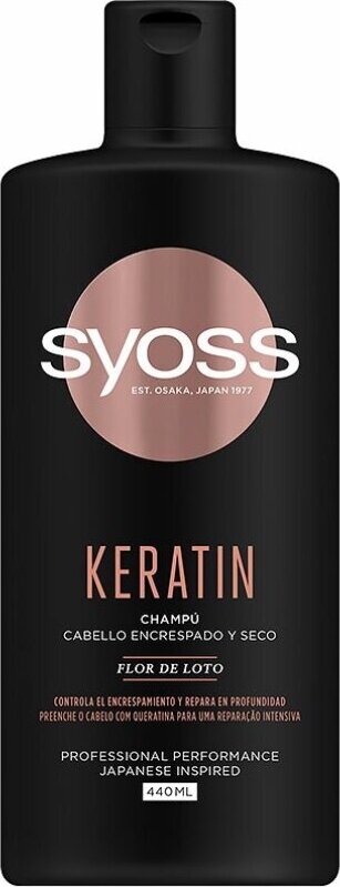 Syoss Keratin Champú Cabello Encrespado y Seco 440ml