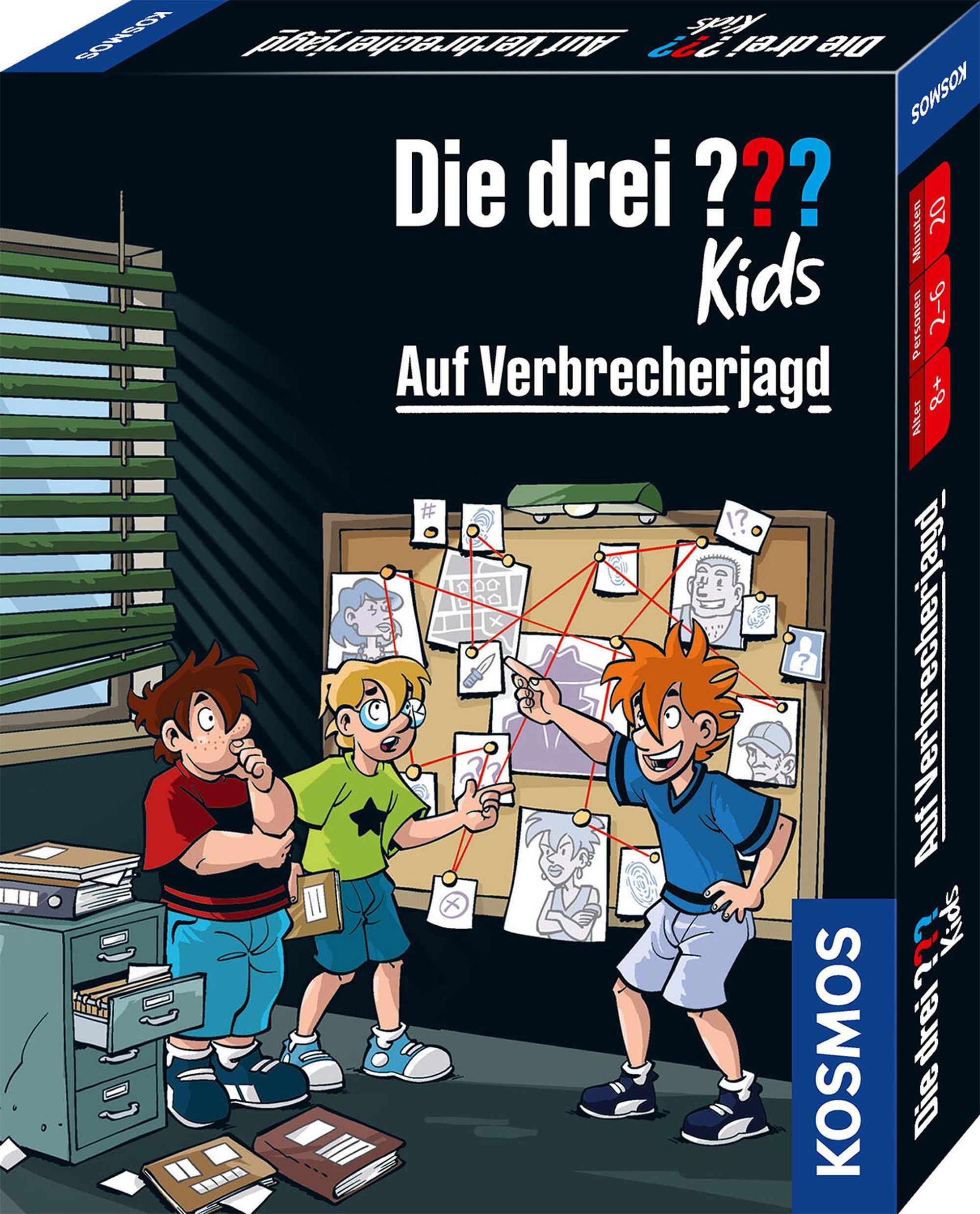 Kosmos Die drei ??? Kids auf Verbrecherjagd, Kartenspiel, Detektiv, 8 Jahr(e), 15 min, Familienspiel 44150292