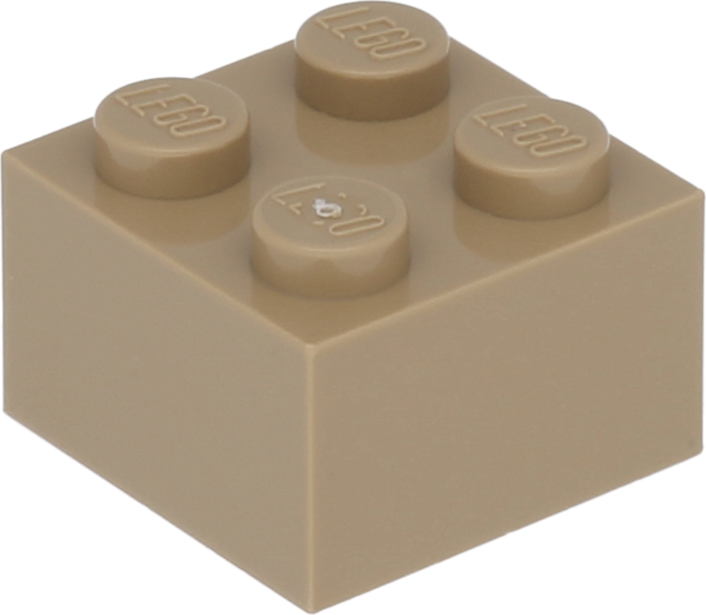 Lego® 2x2 kocky 3003 - 10 kusov Tmavo béžová