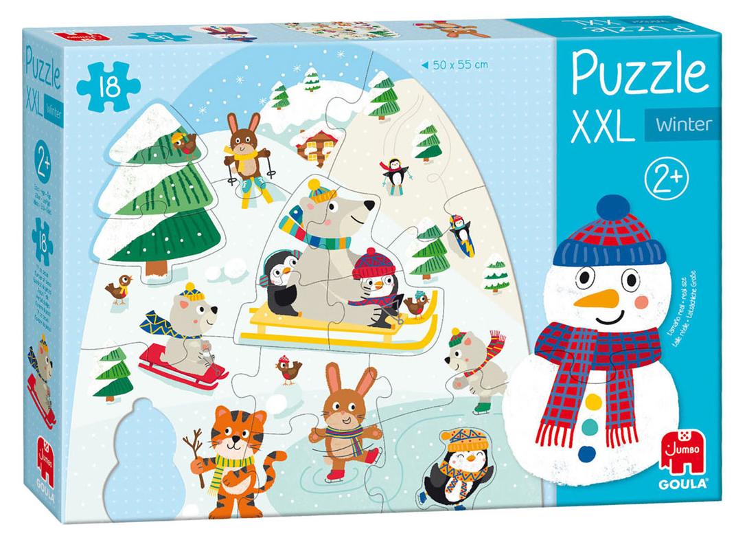Jumbo Goula XXL Winter Puzzle Karton 18 Teile Winterthema 1110100490