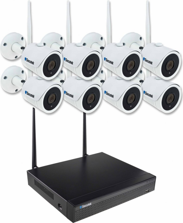 WiFi kamerový systém Secutek SLG-WIFI2108DE8FE200 - 8x2MP kamera, NVR