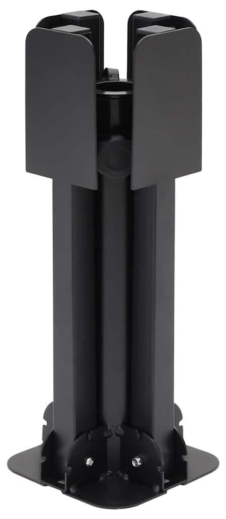 vidaXL Klappständer für Sonnenschirm Ø38/48 mm Mast Schwarz Stahl 4003376