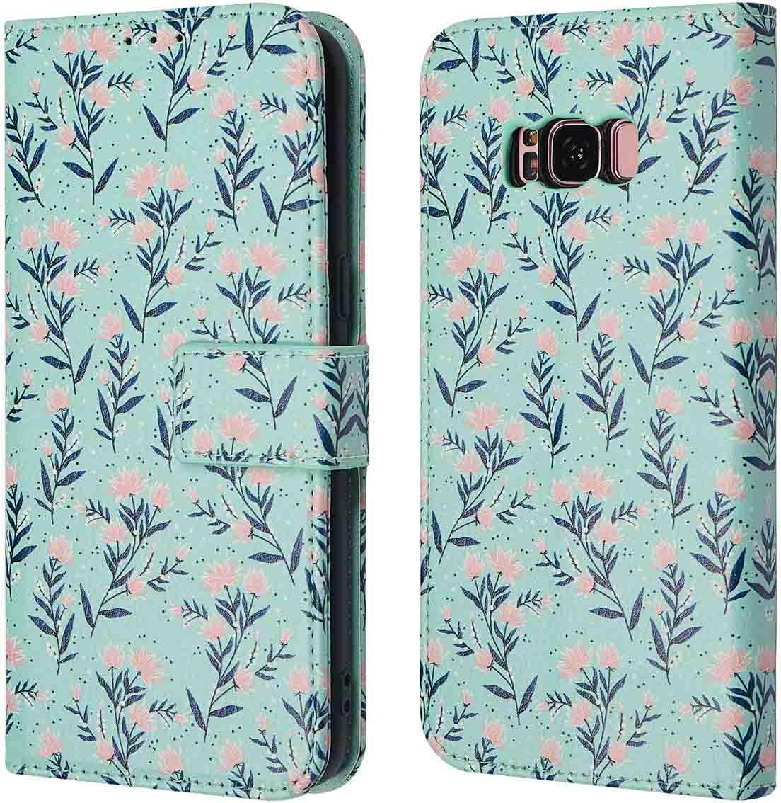 imoshion Designová knižnica pre Samsung Galaxy S8 - Blue Flowers