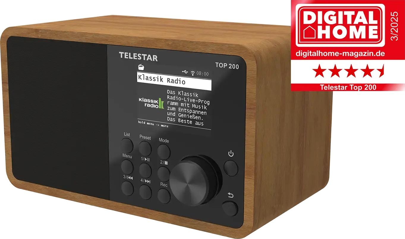 TELESTAR TOP 200 Holz Multifunktionsradios Stationäre Radios 5701200