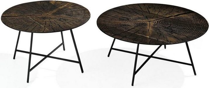 Wohnzimmer 2x Couchtische Braun Holz JVmoebel