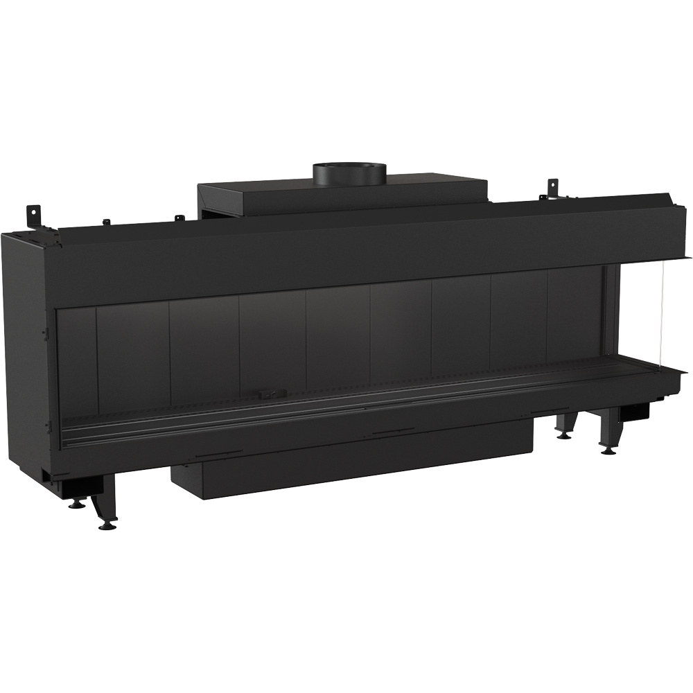 Plynový krb Leo 200 Pravostranný zemný plyn ∅ 130/200 16 kW