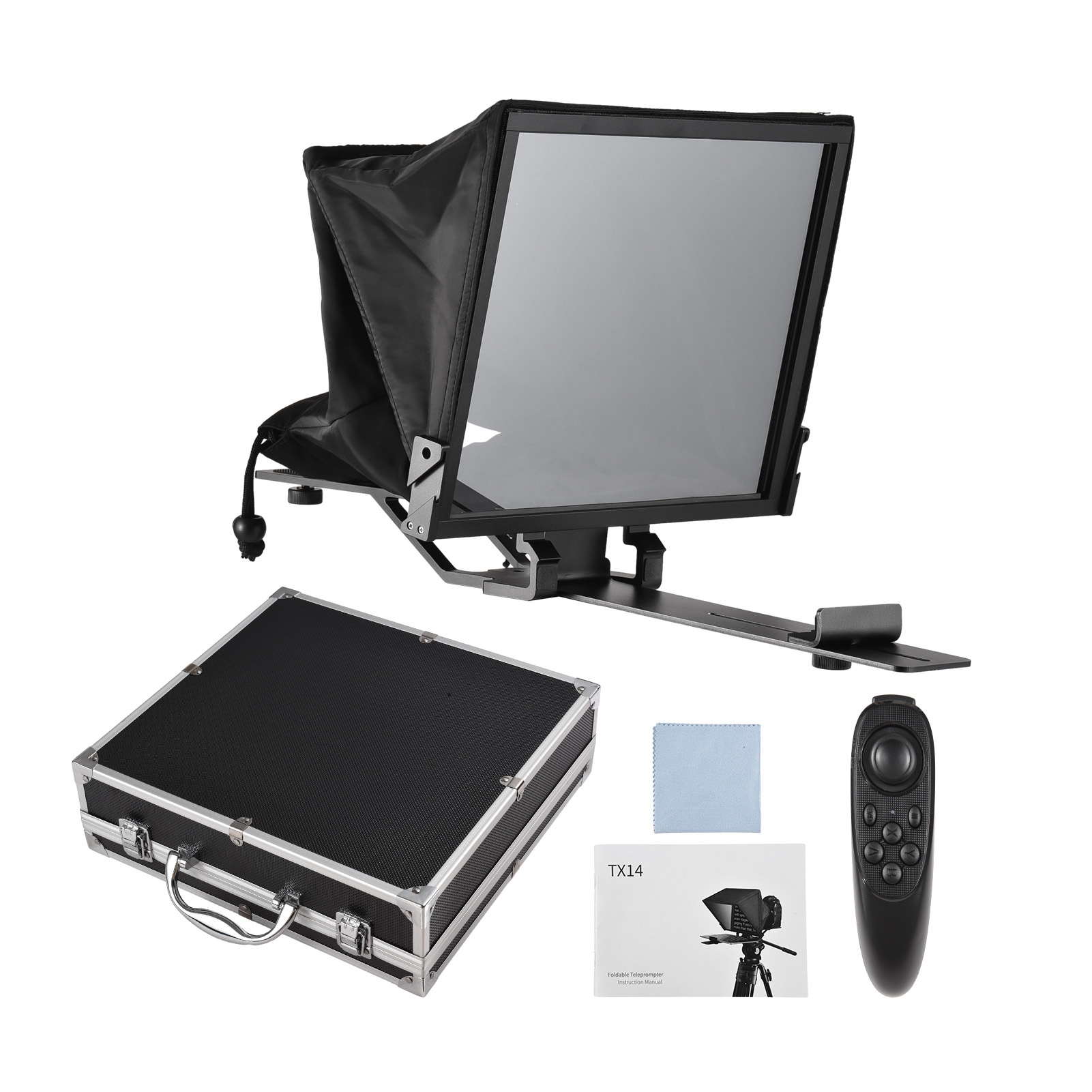 Cocosity Teleprompter,Smartphone Teleprompter,Teleprompter für Telefon,Faltbarer Teleprompter,Teleprompter für Tablet,Teleprompter für Live Streaming TX14