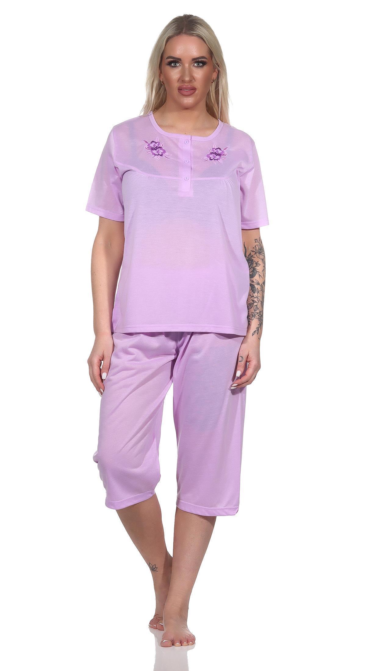 Damen Capri Pyjama Mit Kurzen Ärmeln Kauflandde 