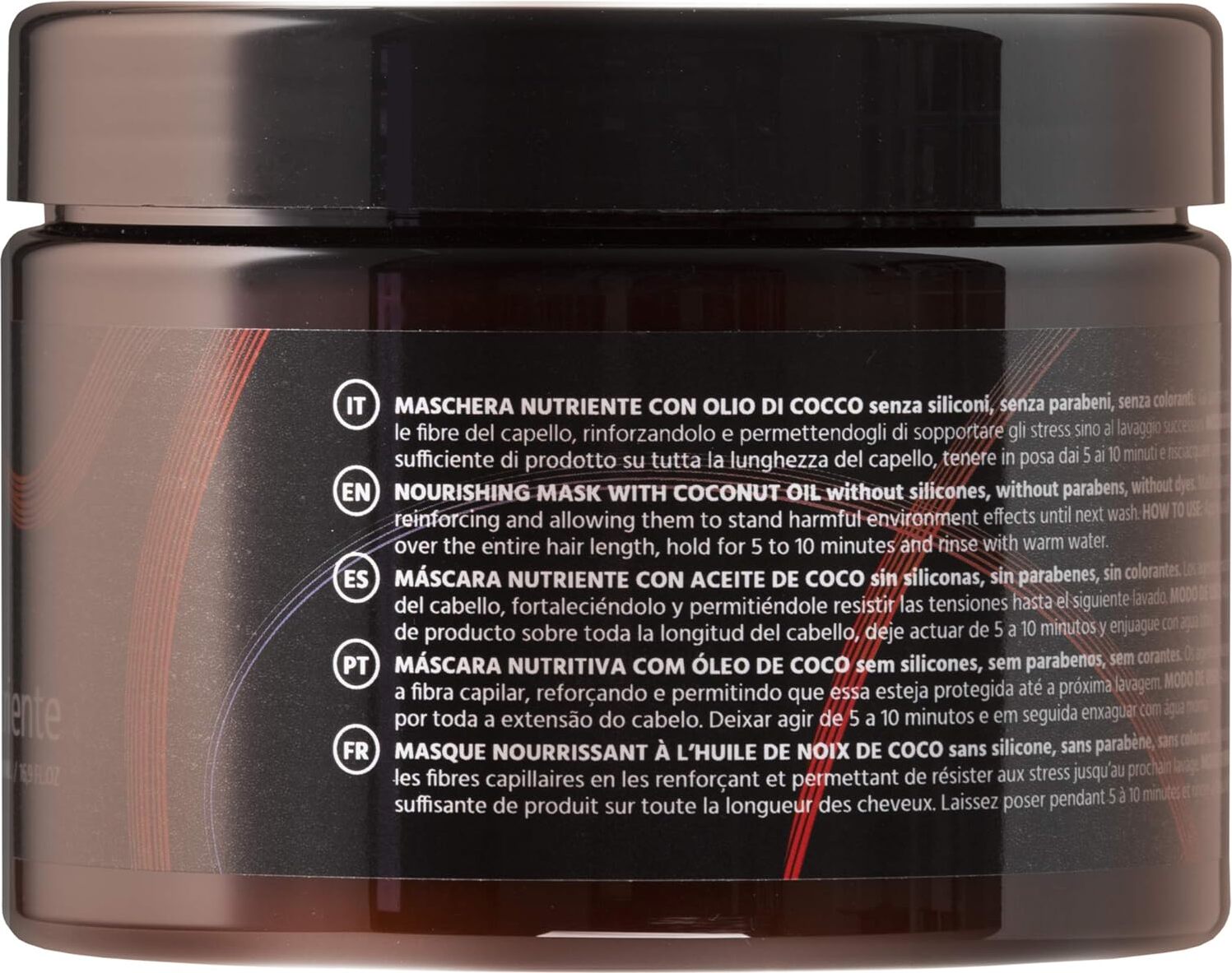 Divina BLK Kokosnussöl Maske Lockiges Superlockiges Afro-Haar Natural&Amazing 500ml