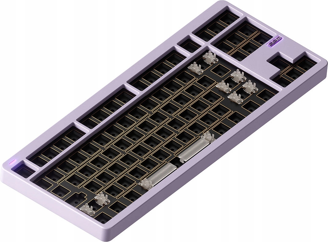 NuPhy Gem80 Kabelloss Mechanische Tastatur, QMK/VIA, Custom, RGB LED, Hot-Swap, Airy Lilac, Barebone