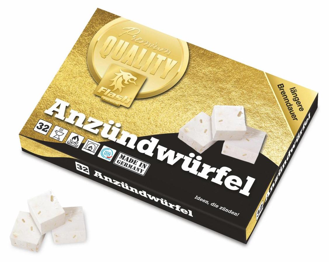 Boomex Flash Paraffinanzünder, Kaminanzünder, BBQ-Grillanzünder, Ofenanzünder, 32 Tabs 92000