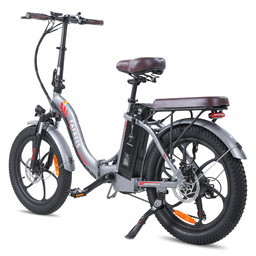 F20Pro 20" skladací elektrický bicykel, 250W 36V 20AH vysokokapacitná batéria, Shimano 7S, 20"*3.0 Fat Tire Gray