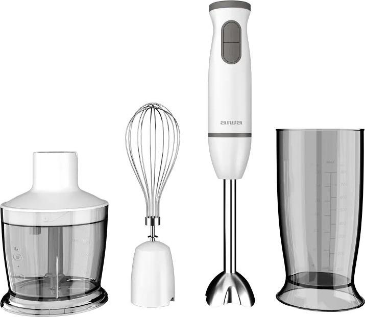 Aiwa 9181004, Tischplatten-Mixer, Pulsfunktion, 1,5 m, 600 W, Weiß