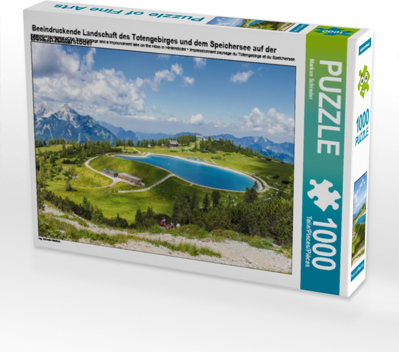 Calvendo Speichersee auf der Hoess in Hinterstoder mit Totem Gebirge 1000 Teile Puzzle quer 640x480mm, Schieder Markus; 7457999