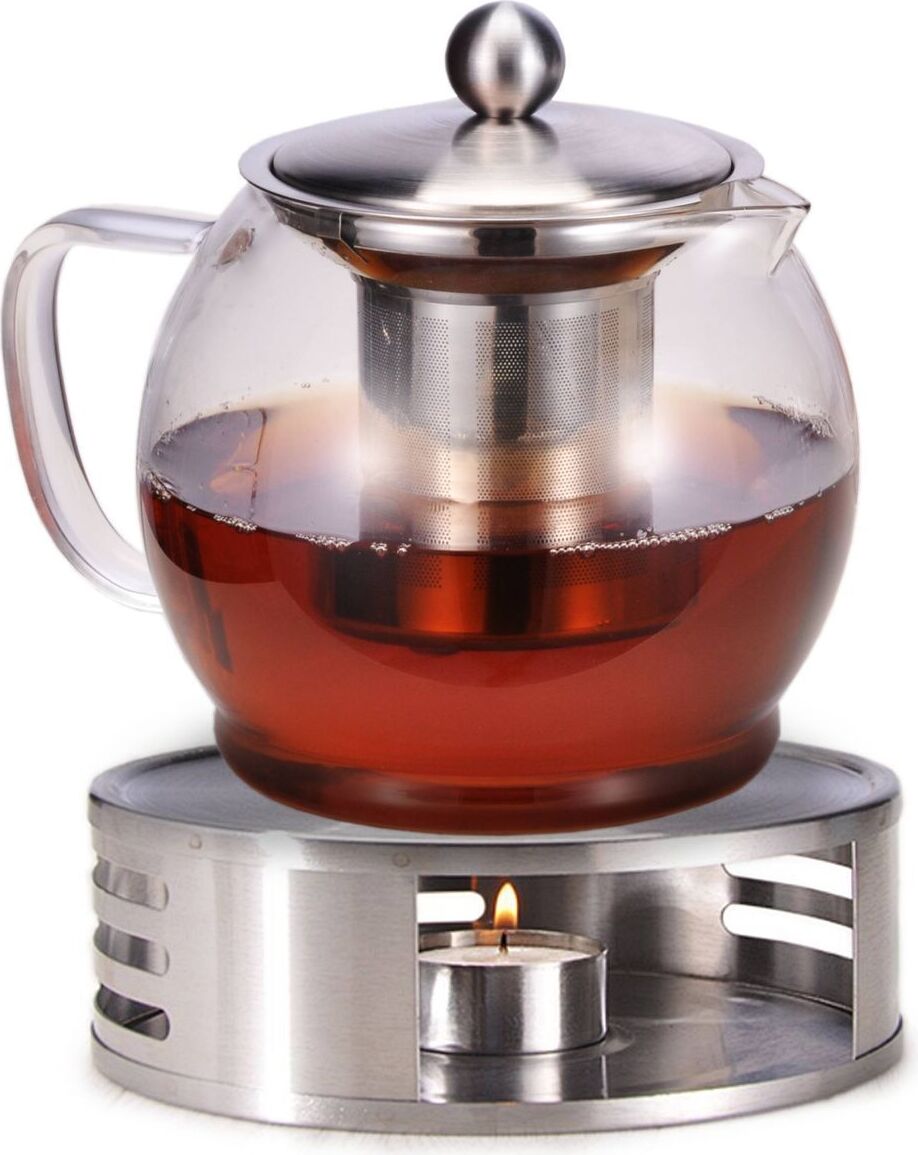 Gravidus Teekanne Glas mit Stövchen 1,2l g-10675