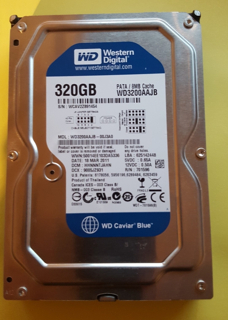 Western Digital WD3200AAJS 320GB SATA 3,5" WD3200AAJB