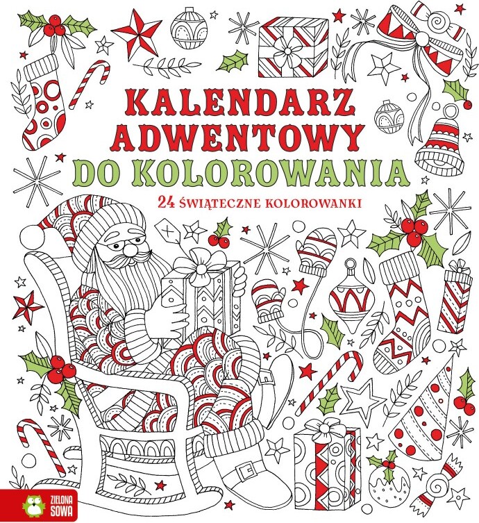 Adventný kalendár na vyfarbenie
