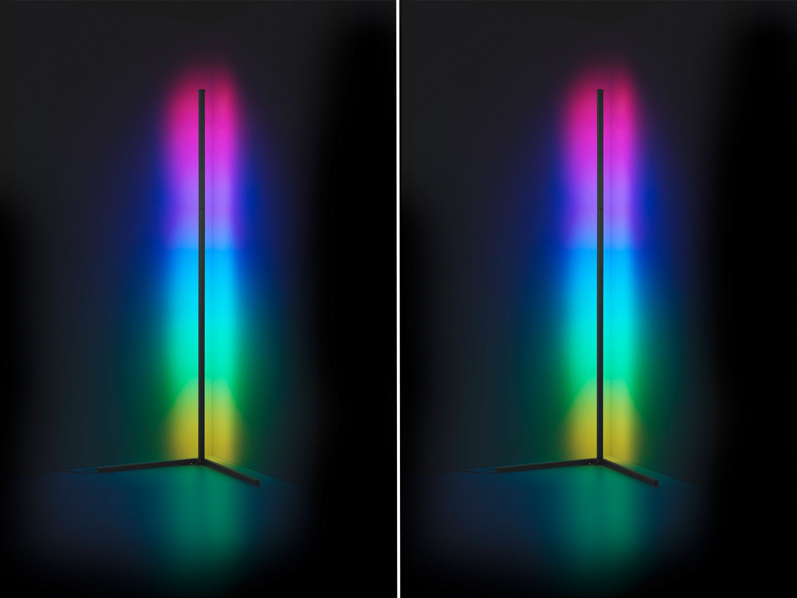 Meine Wunschleuchte LED Stehlampen dimmbar, indirekte TV & PC Gaming Beleuchtung für Wohnzimmer Ecke R45S721102