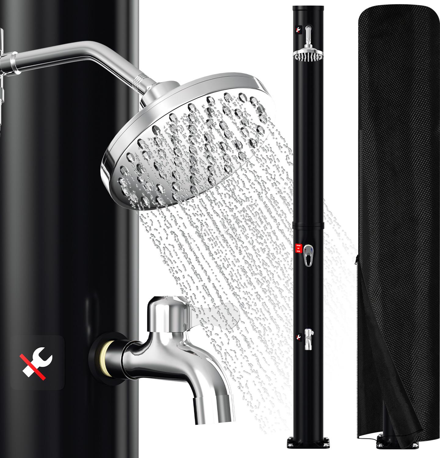 Izrielar 20L Solardusche mit Schutzhülle – Wettergeschützte Außendusche für Garten & Pool RL-HG11414-1-YNjya