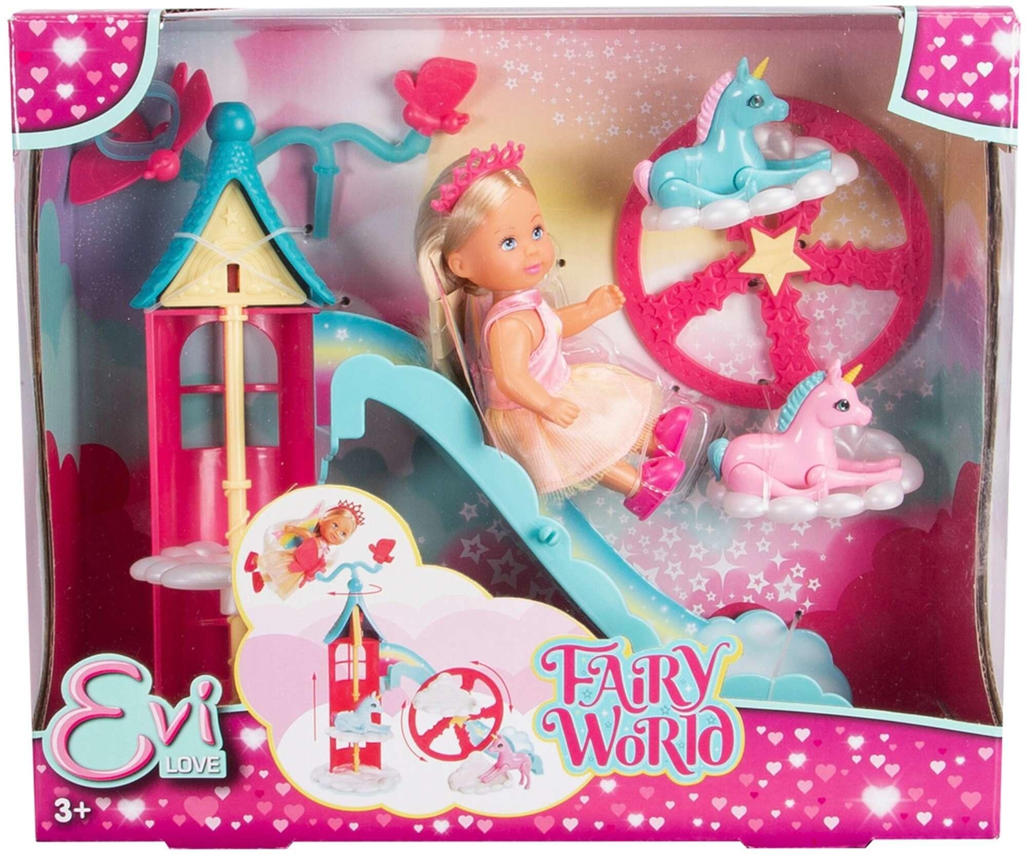 SIMBA Evi Wróżka ze Świata Baśni 12 cm z Jednorożcami 105733700
