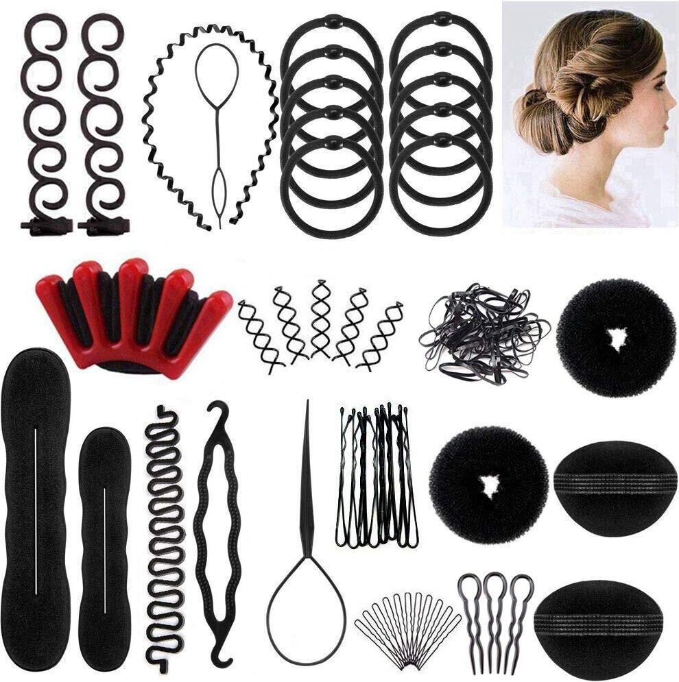 Ealicere 25pcs Haare Frisuren Set,Haar Zubehör styling set,Hair Styling 