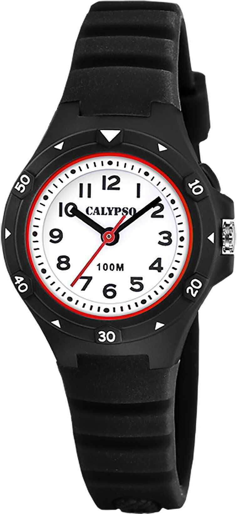 Calypso Detské analógové hodinky Módne gumové náramkové hodinky čierne UK5846/6