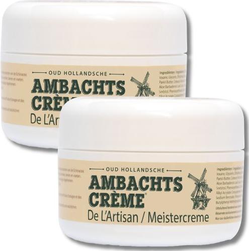 Ambachtscrème Oud Hollandsche Ambachtscreme - Meistercreme - Cremetiegel (200 ml) – 2 Stück