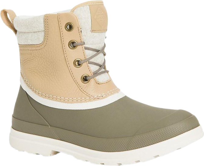 Muck Boots - Dámske gumáky "Originals Duck Lace", kožené FS8566 (38 EU) (teal/walnut-brown)