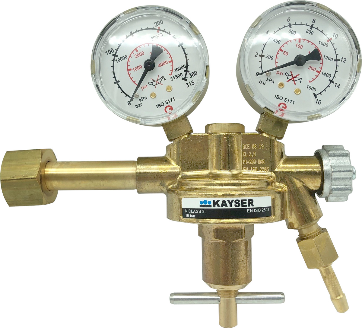 HARRIS Druckminderer mit Edelstahlmembran, 0-20/230 bar Nr. 825V-20, Argon, Helium, CO2