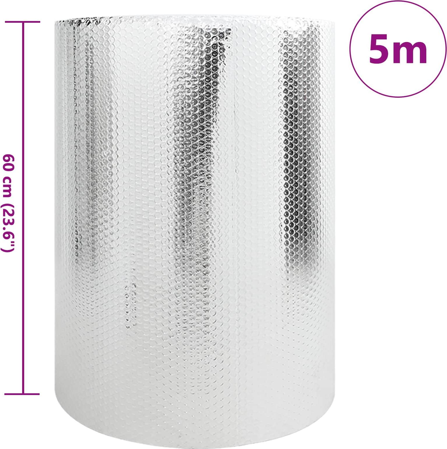 vidaXL Heizkörper-Reflektorfolie Silber 30 x 0,6 m Polyethylen 42009818