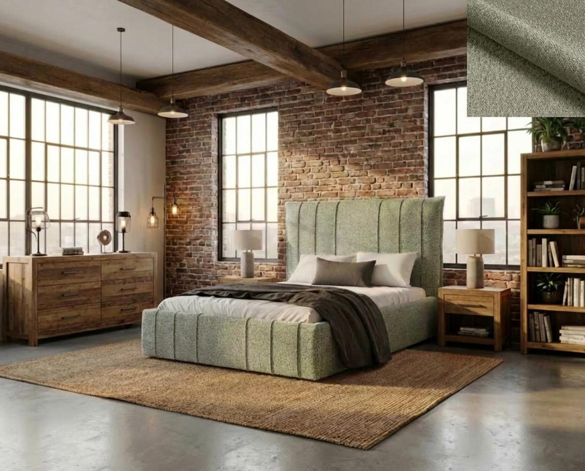 Polsterbett SANTI Nordelo LEGEND 4 Taupe, 160×200 cm, Bettkasten, Metall-Lattenrost POLB-SANTI-LEGD-93–160