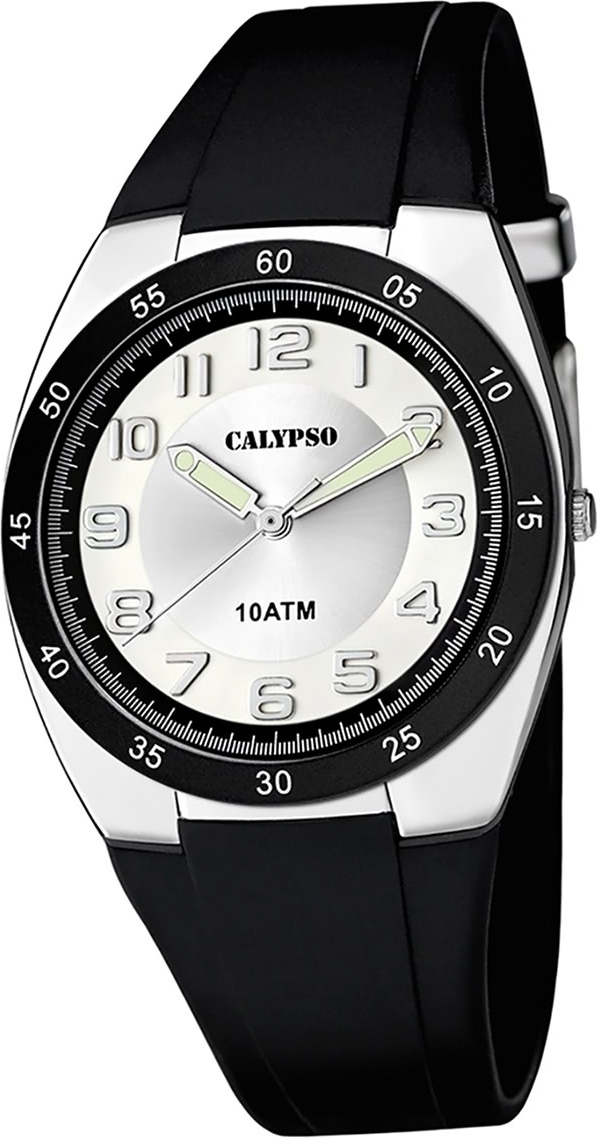 Calypso plastovéPolyuretánpánske hodinky K5753/5 náramkové hodinky čierne Analogico D2UK5753/5