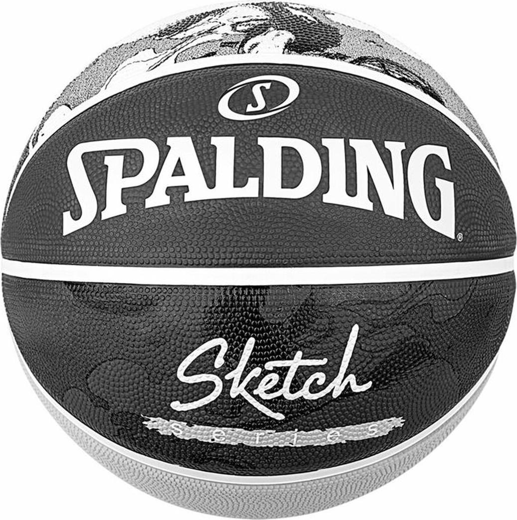 Basketball Spalding Sketch Dribble Schwarz Kautschuk (Größe 7) S64131122
