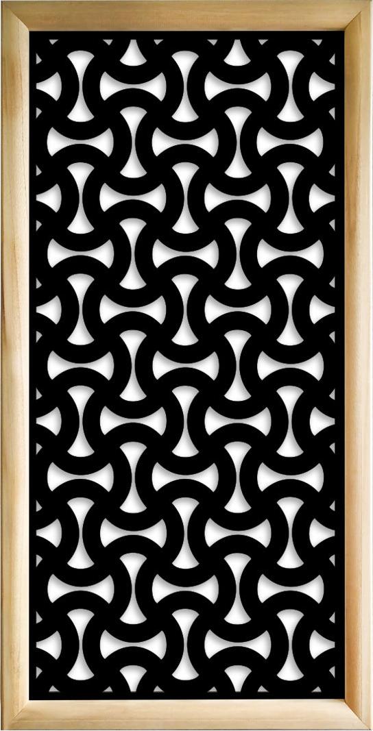 SIGNORBIT SNAKE - Moduli Decorativi in holz e PVC 47x94 cm schwarz