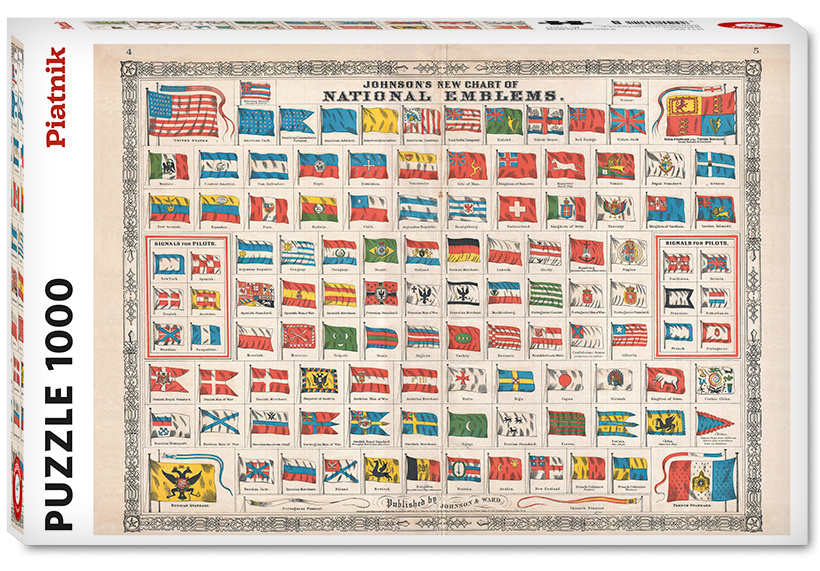 Creativa Mente Piatnik PIA5531 - Nationalflaggen - Puzzle, 1000 Teile 553141