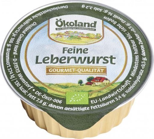 ökoland Leberwurst fein - Dose 50g 2er Pack