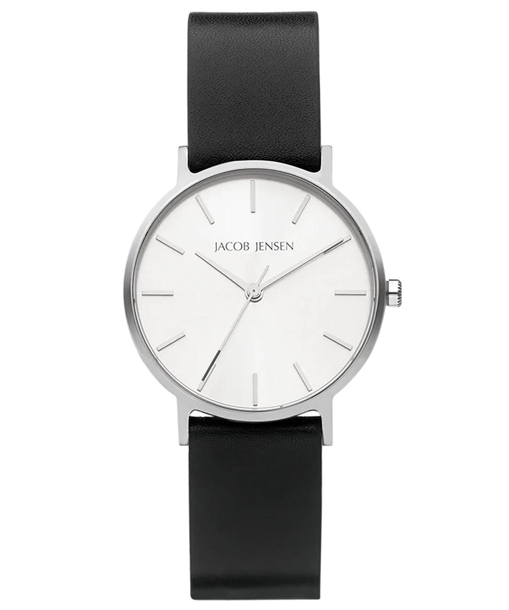 Dámske náramkové hodinky Jacob Jensen 170 quartz čierna/strieborná farba