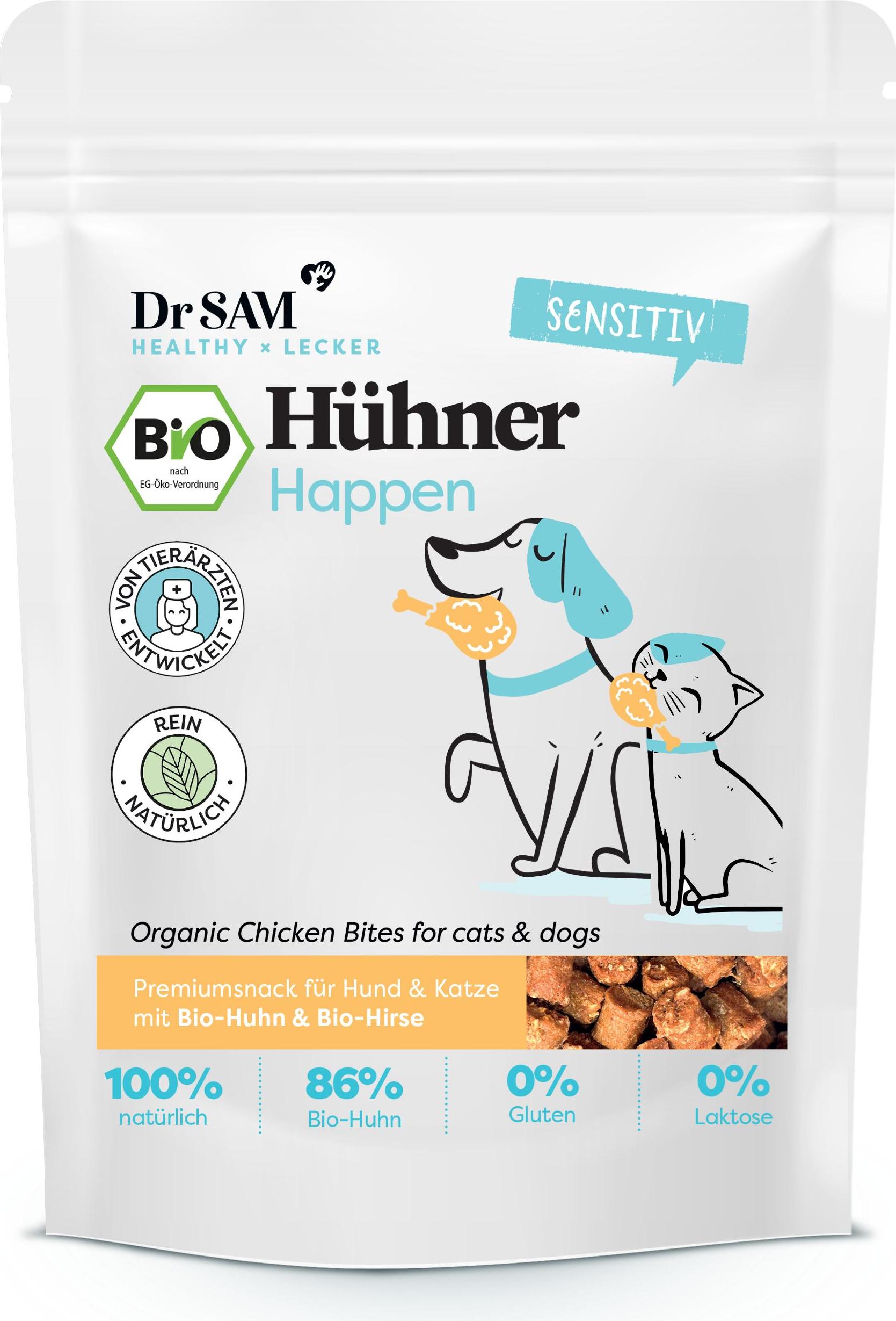 Dr. SAM Hühner Happen – Getreidefreie Hundesnacks
